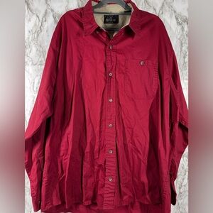 Red Head Brand Co. Men’s XL Red Long Sleeve Work Shirt Button Down